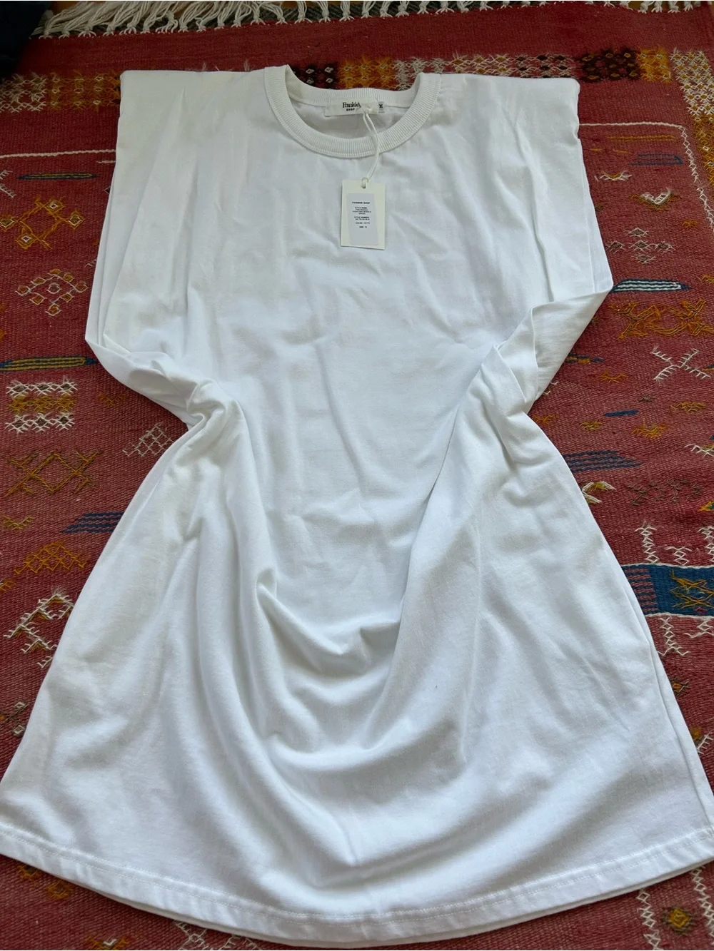 frankie shop tina padded shoulder muscle dress